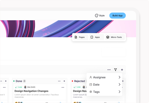 Social listening dashboard